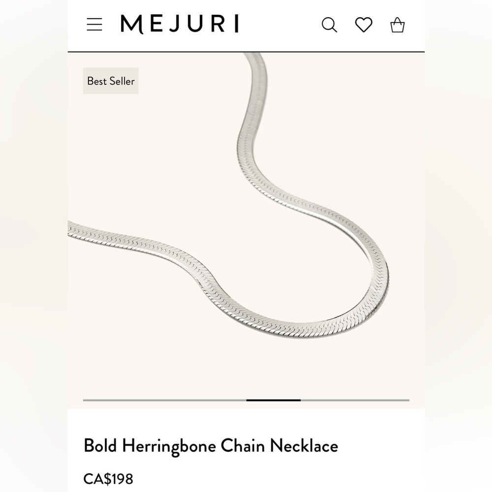 MEJURI Silver Chain Necklace